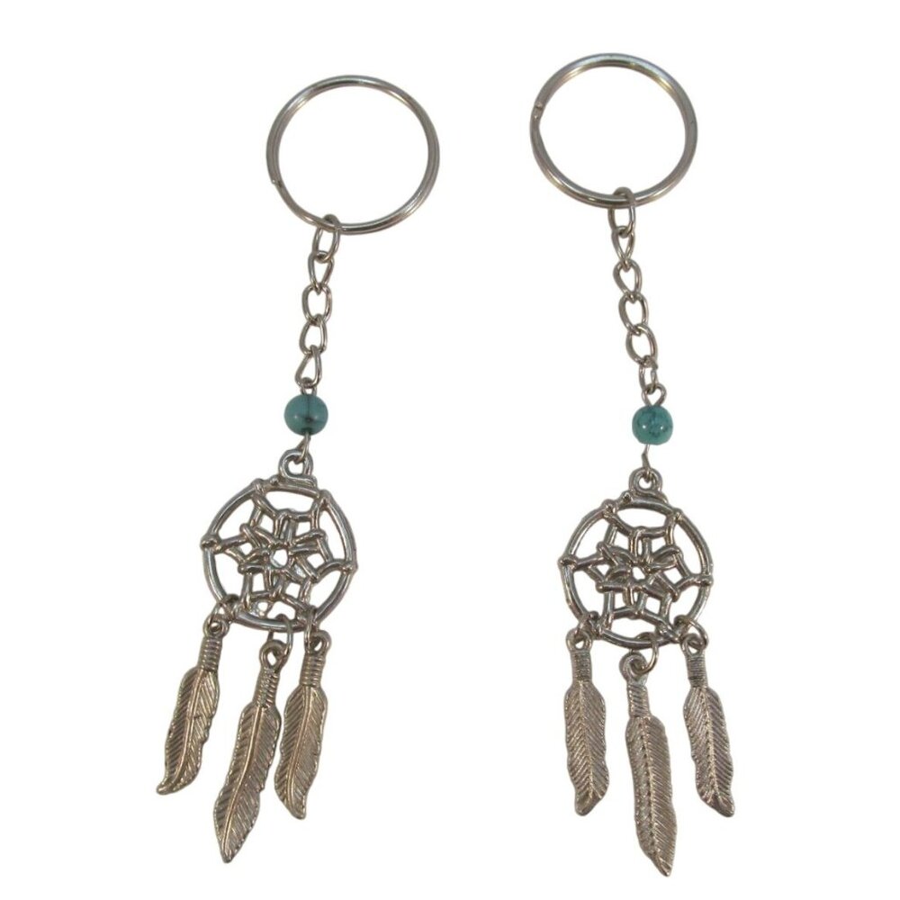 Set of 2 Dreamcatcher Key Rings Key Chains